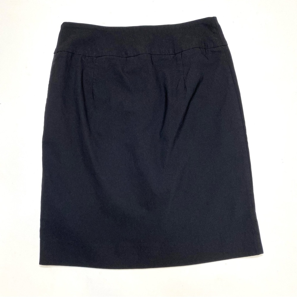 Raffinalla Black Zipper Front Pencil Skirt Rayon Blend Women’s Size 6 - Picture 7 of 7